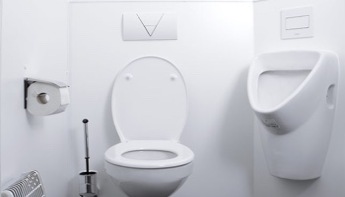 Sanitárny kontajner s WC a umývadlom